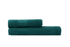 ARDESTO Terry towel set Lotus 2 pcs., 50х90cm, 70х140cm, 100% cotton, emerald