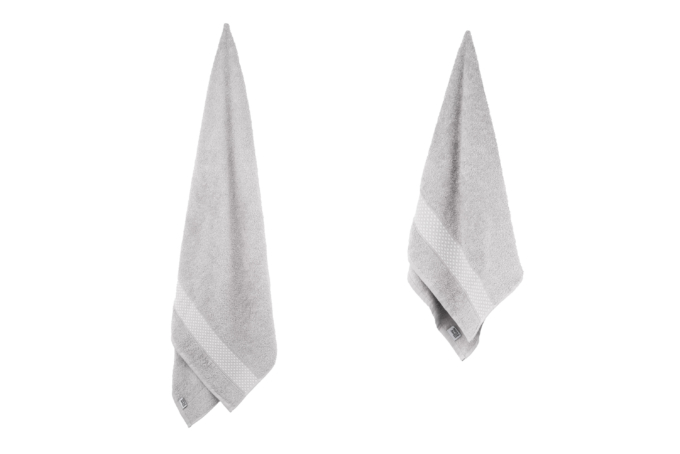 ARDESTO Terry towel set Holiday 2 pcs., 50х90cm, 70х140cm, 100% cotton, silver