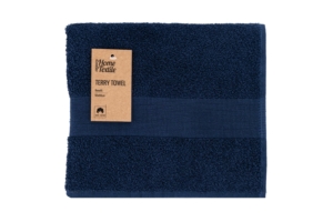 ARDESTO Terry towel Benefit, 50х90cm, 100% cotton, dark blue