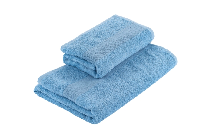 ARDESTO Terry towel Benefit, 50х90cm, 100% cotton, light blue