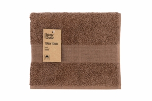 ARDESTO Terry towel Benefit, 50х90cm, 100% cotton, chocolate