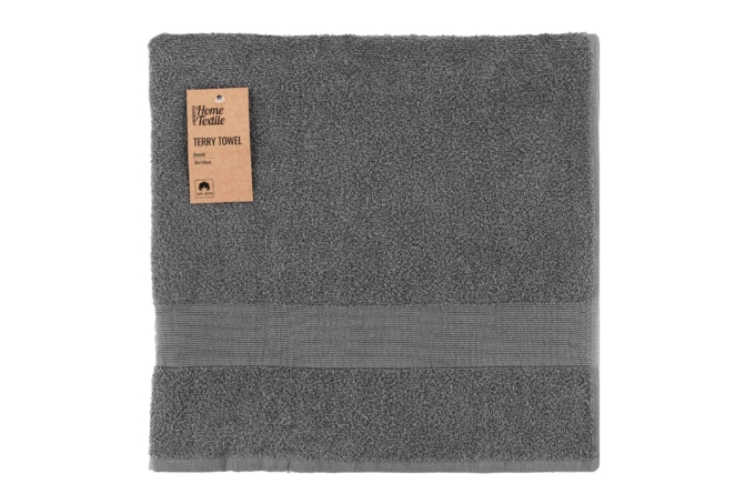 ARDESTO Terry towel Benefit, 70х140cm, 100% cotton, grey