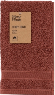 ARDESTO Terry towel SuperSoft, terracotta, 30x50cm, 100% cotton