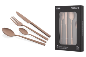 ARDESTO Cutlery set Black Mars Favola 4pcs., copper, stainless steel