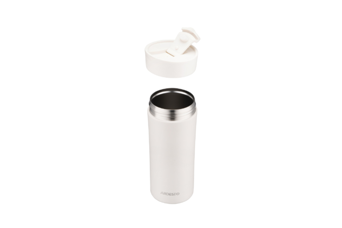 ARDESTO Travel mug Viaggio 400 ml, stainless steel, beige