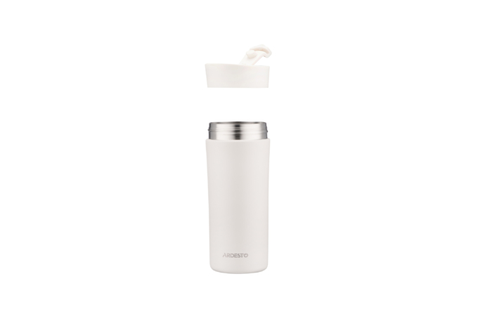 ARDESTO Travel mug Viaggio 400 ml, stainless steel, beige