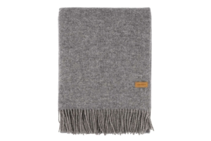 ARDESTO Blanket Leonardo Doubleface, 140x200cm, 100% wool, taupe-grey