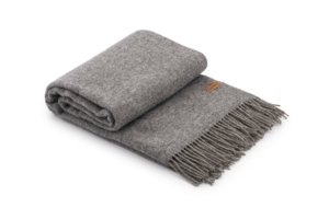 ARDESTO Blanket Leonardo Doubleface, 140x200cm, 100% wool, taupe-grey