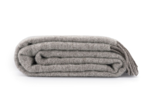 ARDESTO Blanket Leonardo Doubleface, 140x200cm, 100% wool, taupe-white