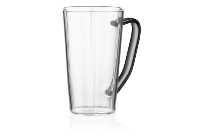 ARDESTO Borosilicate glass mug Lucky Clover, 450 ml