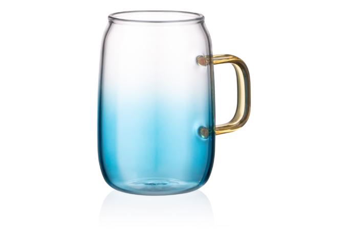 ARDESTO Borosilicate glass mug set Blue Atlantic, 300 ml, 2 pcs