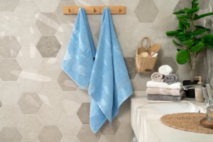 ARDESTO Terry towel Benefit, 50х90cm, 100% cotton, light blue