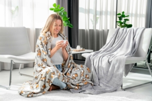 ARDESTO Плед Flannel, 160х200см, корги, 100% полиэстер
