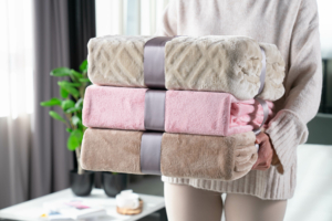 ARDESTO Flannel blanket, 160x200cm, pink, 100% polyester