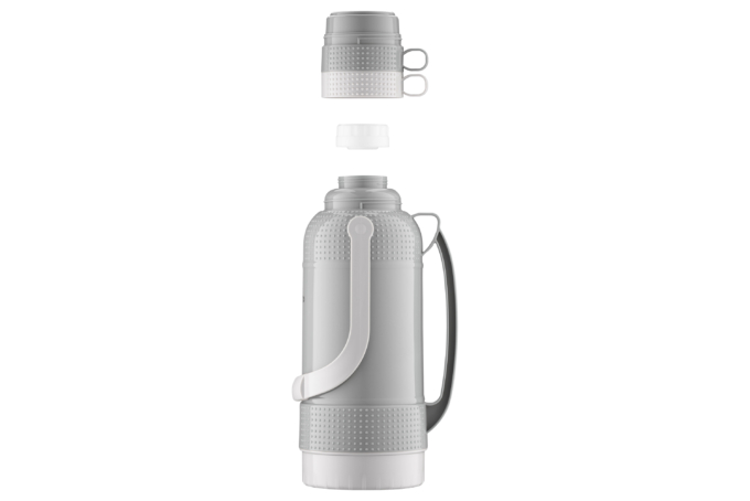 ARDESTO Vacuum flask Gemini Gourmet 3200 ml, plastic, glass flask, grey