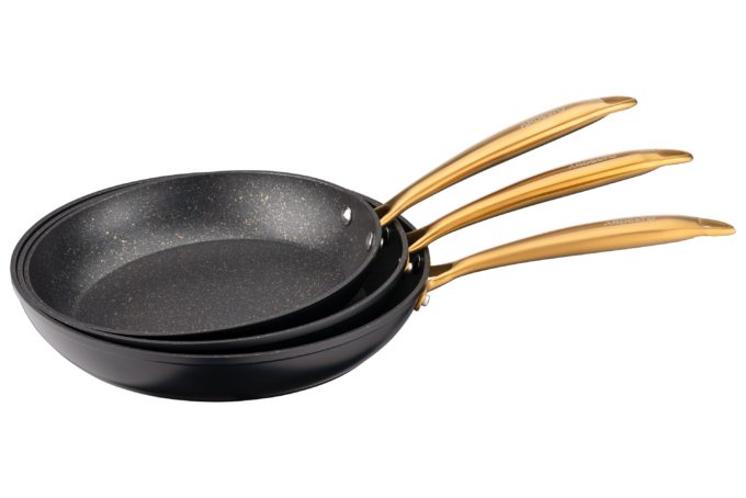 ARDESTO Fry pan Black Mars Sparkle, 24cm, aluminium, black