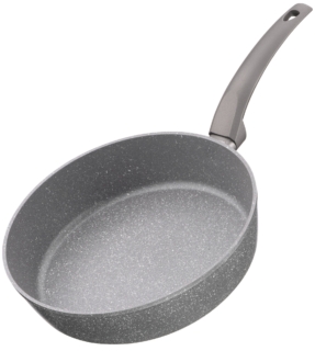 ARDESTO Deep Fry pan with lid Gemini Gourmet Apulia, 26cm, aluminium, gray