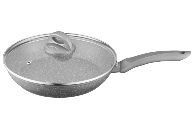 ARDESTO Fry pan with lid Gemini Gourmet Vasto, 26cm, aluminium, gray