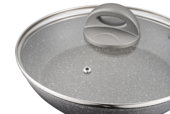 ARDESTO Fry pan with lid Gemini Gourmet Vasto, 26cm, aluminium, gray