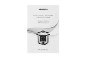 ARDESTO multicooker-pressure cooker MPC-P225, 900W, bowl-5L, electronic control, recipes book, inox+plastic, silver