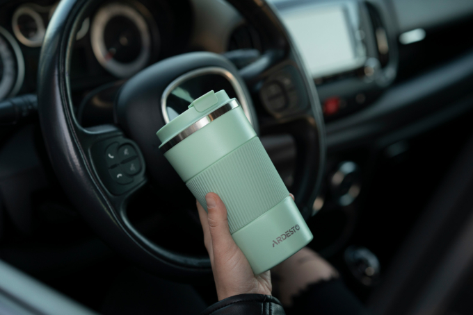 ARDESTO Travel mug Urban 500 ml, s/s, green