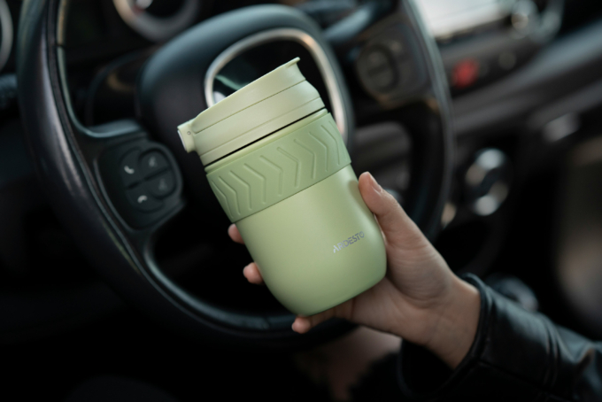 ARDESTO Travel mug Cosy 400 ml, s/s, green