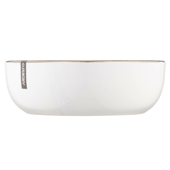 ARDESTO Soup plate Marmo, 19 cm, white, ceramics