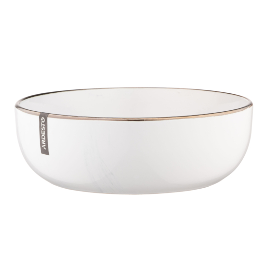 ARDESTO Soup plate Marmo, 19 cm, white, ceramics