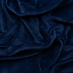 ARDESTO Flannel blanket, 200×220 cm, dark blue, 100% polyester