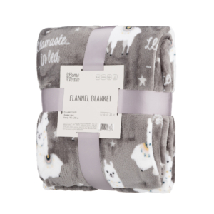 ARDESTO Flannel blanket, 160×200 cm, llama, 100% polyester