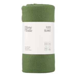 ARDESTO Flannel blanket, 130×160 cm, green, 100% polyester