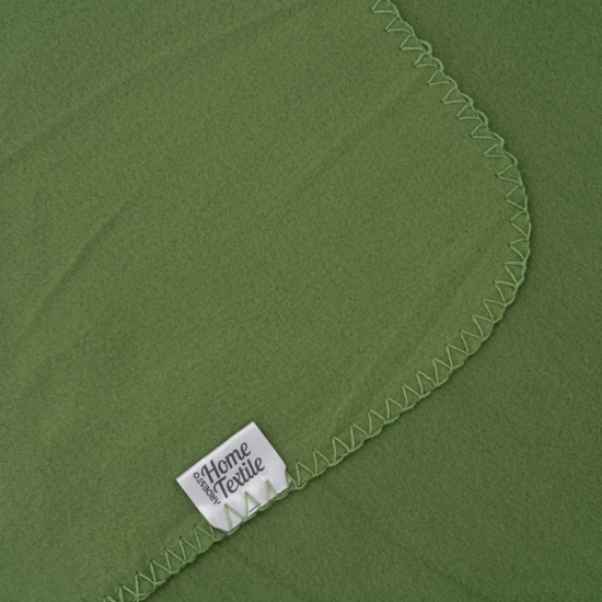 ARDESTO Flannel blanket, 130×160 cm, green, 100% polyester