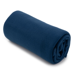 ARDESTO Flannel blanket, 130×160 cm, dark blue, 100% polyester