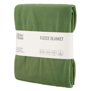 ARDESTO Fleece blanket, 160×200 cm, green, 100% polyester