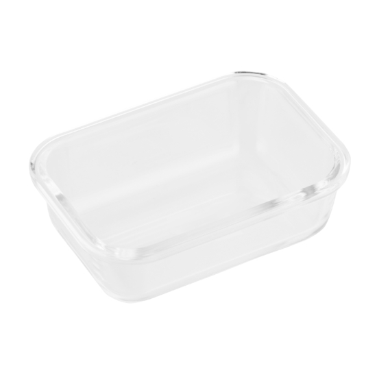 ARDESTO Food storage container Gemini 0.4l, borosilicate glass, plastic, rectangular, transparent, blue