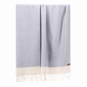 ARDESTO Blanket Leonardo Bianco, 140x200cm, 100% wool, blue