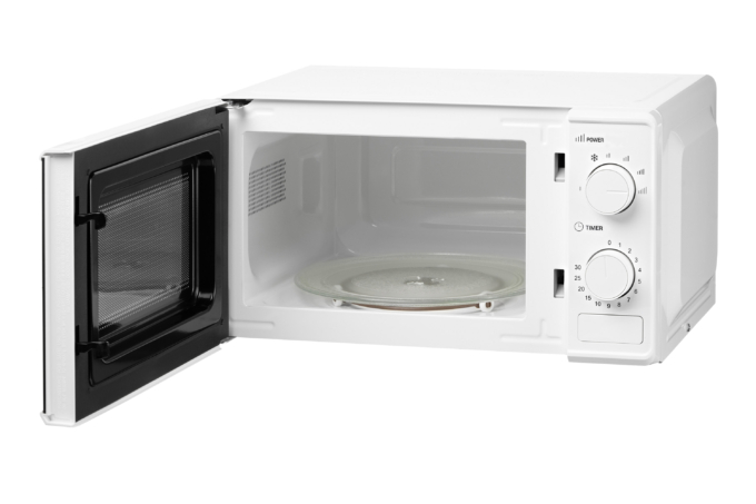 ARDESTO Microwave oven, 20L, mechanical control, 700W, button opening, white