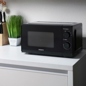 ARDESTO Microwave oven, 20L, mechanical control, 700W, button opening, black