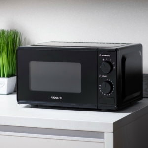 ARDESTO Microwave oven, 20L, mechanical control, 700W, button opening, black