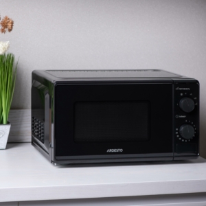 ARDESTO Microwave oven, 20L, mechanical control, 700W, button opening, black