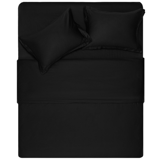 ARDESTO Duvet Cover Mix&Match Premium, sateen, black, 160x220cm, 100% cotton