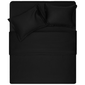 ARDESTO Duvet Cover Mix&Match Premium, sateen, black, 160x220cm, 100% cotton