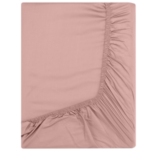 ARDESTO Fitted Sheet Mix&Match Premium, sateen, nude, 160×200+30cm, 100% cotton