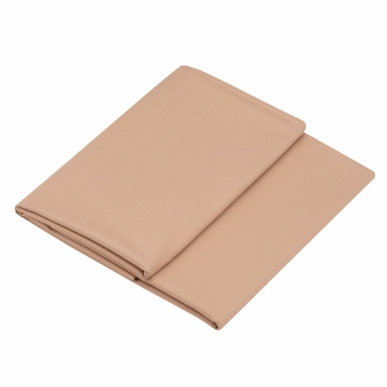 ARDESTO Fitted Sheet Mix&Match, sateen, beige, 160×200+30cm, 100% cotton