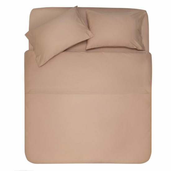 ARDESTO Fitted Sheet Mix&Match, sateen, beige, 180×200+30cm, 100% cotton