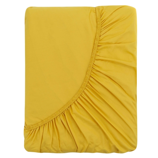 ARDESTO Fitted Sheet Mix&Match, sateen, sunny, 180×200+30cm, 100% cotton