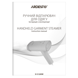 ARDESTO Steamer hand SI-S1200W, 1200W, 120ml, steam boost, constant steam – 22g, folding handle, ceramic soleplate, white