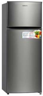 ARDESTO Ref with top freezer, 143x55x55, ref-164L, freez.-40L, 2doors, A+, ST, silver