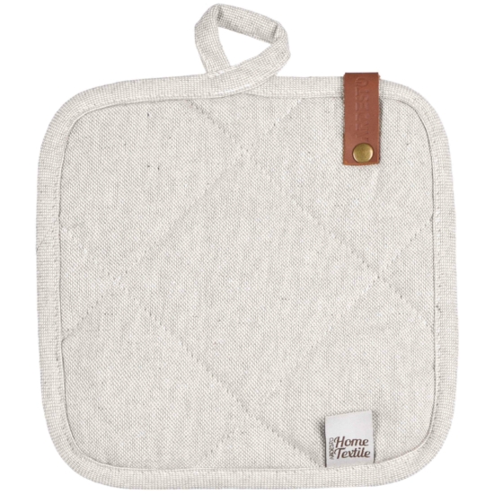 ARDESTO Potholder Oliver, 20x20cm, 100% cotton, filling: batting, light grey