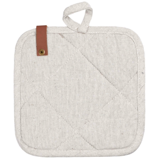 ARDESTO Potholder Oliver, 20x20cm, 100% cotton, filling: batting, light grey